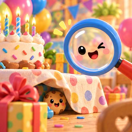 Birthday Scavenger Hunt game illustration