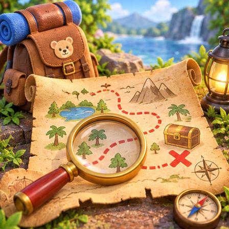 Indoor Scavenger Hunt game illustration