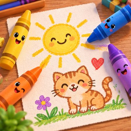 Pictionary for Kids game illustration