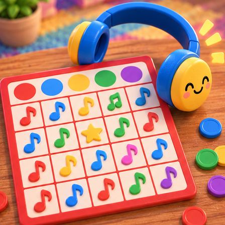 Music Bingo game illustration