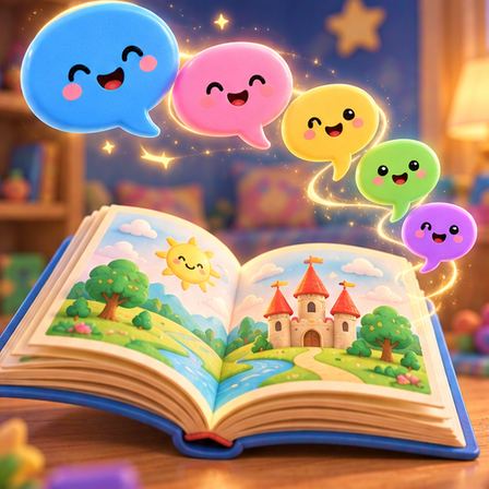 One Word Story game illustration