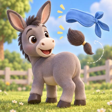 Pin the Tail on the Donkey game illustration