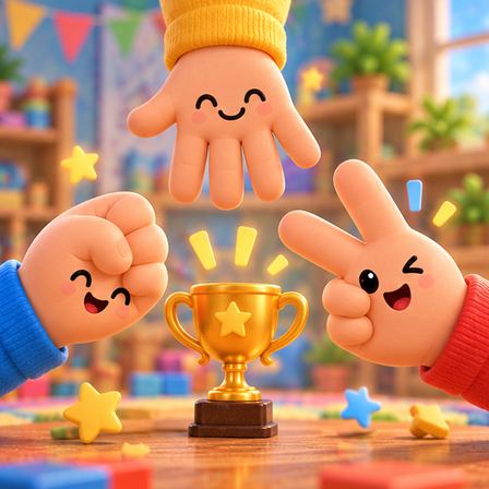 Rock Paper Scissors Tournament game illustration